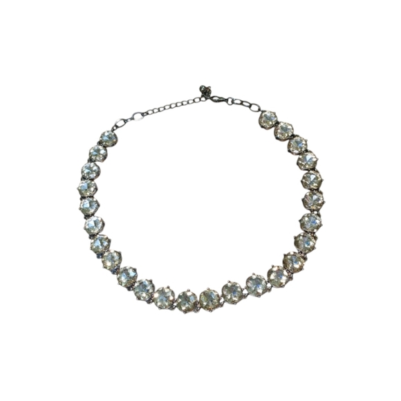 vintage rhinestone choker, necklace - Picture 9 of 11